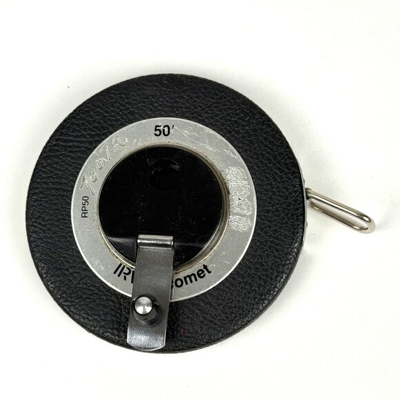 Irwin Vintage Comet RP50 50' Crank Up Measuring Tape Black Case - Picture 3 of 7